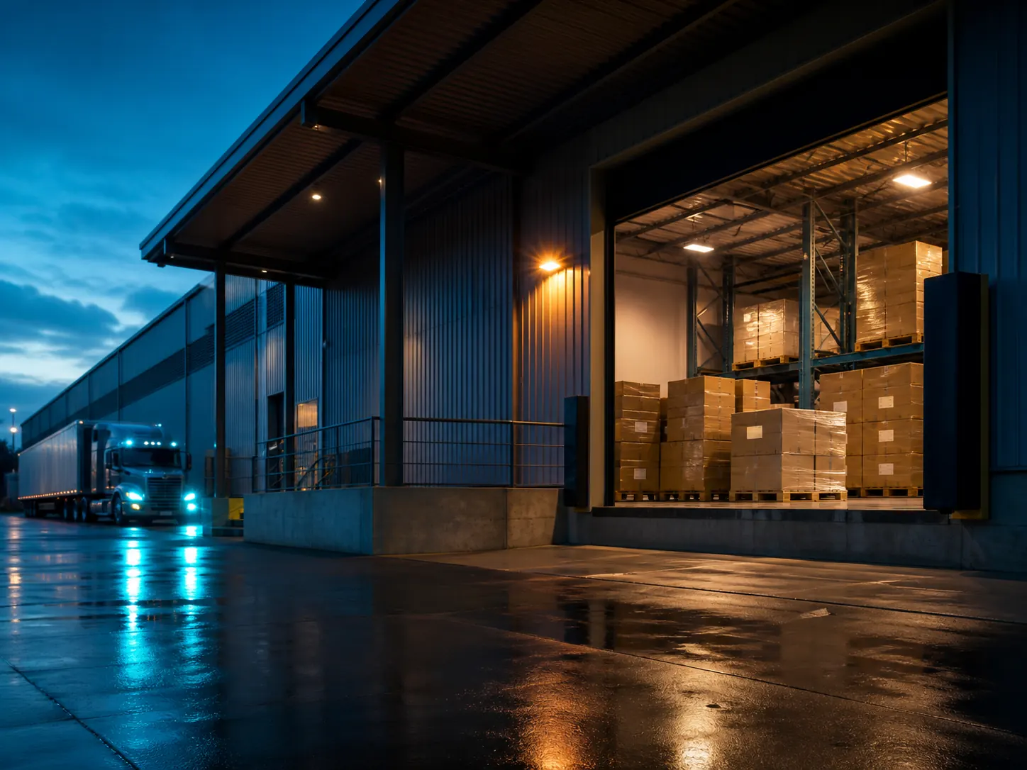 Regional distribution warehouse loading bay